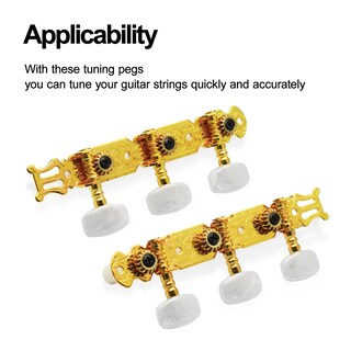 Foto 5 | Foto 5 | Clavijas De Afinación Para Guitarra Clásica Saphue Gold W/ White Pearl - Venta Internacional.