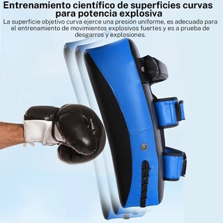 Foto 2 | Foto 2 | Manoplas De Boxeo De Piel Sintética Azul Con Negro
