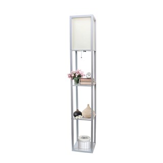 Foto 1 | Foto 1 | Lámpara De Pie Simple Designs Lf1014-gry-2pk Etagere Paquete De 2 Gris - Venta Internacional.
