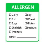 Adhesivos De Advertencia De Alérgenos Remarkable Verde Fluorescente 1 8 X 2 Pulgadas - Venta Internacional.