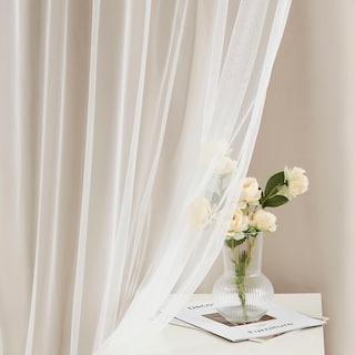 Foto 2 | Foto 2 | Cortinas Bujasso Beige 80% Opacas Con Revestimiento Transparente  230 X 228 Cm - Venta Internacional.