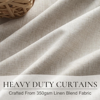 Foto 5 | Foto 5 | 2 Cortinas Qmydeco Blackout De Lino Plisadas 178 X 260 Cm - Venta Internacional.
