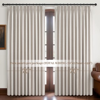 Foto 7 | Foto 7 | 2 Cortinas Qmydeco Blackout De Lino Plisadas 178 X 260 Cm - Venta Internacional.