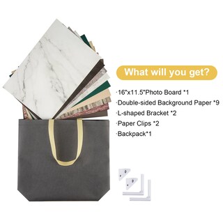 Foto 4 | Foto 4 | Kit De Telón De Fondo Para Fotografía De Productos Meking 9 Piezas 18 Patrones - Venta Internacional.