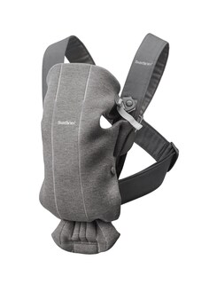 Foto 1 | Foto 1 | Portabebés Babybjörn Mini 3d Jersey Gris Oscuro - Venta Internacional.