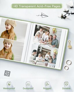 Foto 4 | Foto 4 | Álbum De Fotos Popotop 4x6 - 200 Fotos Con Funda De Lino - Venta Internacional.