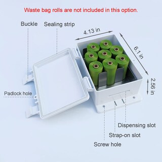 Foto 6 | Foto 6 | Dispensador De Bolsas Para Excrementos De Perro Montaje En Pared Impermeable Para Exteriores Blanco - Venta Internacional.