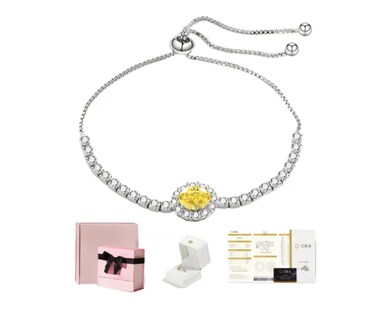 Foto 1 | Foto 1 | Pulseras De Bano De Plata Xtellar Mujer Zafiro Amarillo