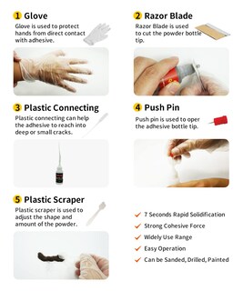 Foto 3 | Foto 3 | Pegamento Reparador Visbella 7 Seconds Speedy Fix Con Polvos De Relleno - Venta Internacional.