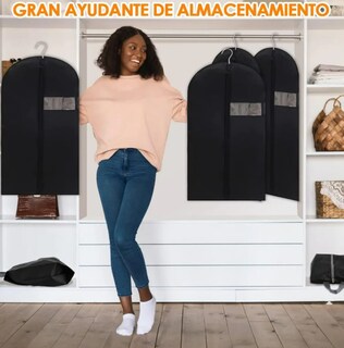 Foto 4 | Foto 4 | Conjunto Exclusivo Xtellar De 4 Fundas Premium Para Traje Y 4 Fundas Protectoras Para Zapatos En Color Negro