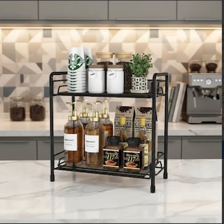Foto 1 | Foto 1 | Almacenamiento Organizador De 2 Niveles Para Cocina Y Baño Negro