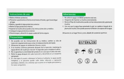 Foto 3 | Foto 3 | Agujas para Pluma de Insulina Dl 100 Piezas