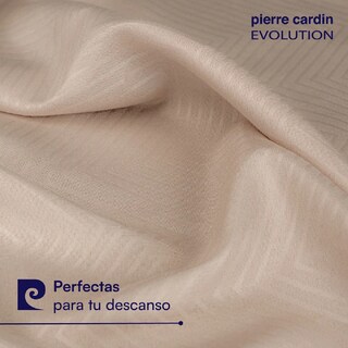 Foto 2 | Foto 2 | Juego De Sábanas Matrimonial 100% Microfibra Pierre Cardin Crema