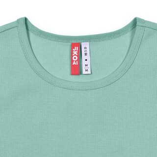 Foto 3 | Foto 3 | Playera De Manga Corta Para Mujer Cuello Redondo Deportiva Mod 23-039 Menta Jiko Ai