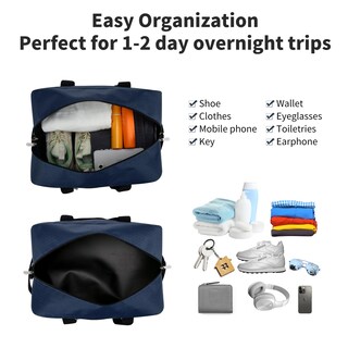 Foto 4 | Foto 4 | Bolsa De Viaje Pequeña Apenze Para Gimnasio 14 Pulgadas Azul Marino - Venta Internacional.