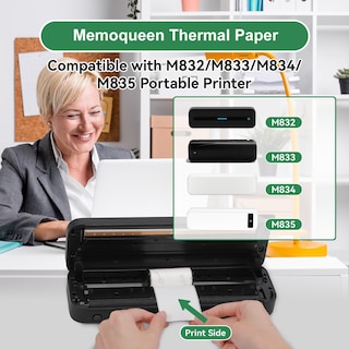 Foto 7 | Foto 7 | Papel Adhesivo Térmico Phomemo Transparente 107 Mm X 3 5 M - Venta Internacional.