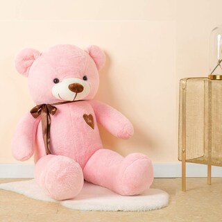 Foto 2 | Foto 2 | Oso De Peluche Yunnasi Grande 80 Cm Con Corazón De Amor Rosa - Venta Internacional.