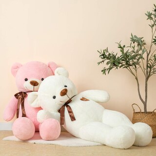 Foto 3 | Foto 3 | Oso De Peluche Yunnasi Grande 80 Cm Con Corazón De Amor Rosa - Venta Internacional.