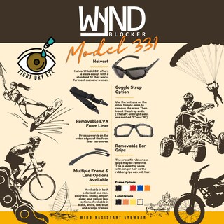 Foto 4 | Foto 4 | Gafas Para Montar En Moto Wynd Blocker Modelo 331 Color Negro - Venta Internacional.