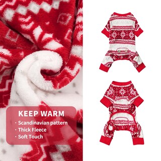 Foto 6 | Foto 6 | Pijama De Perro Kyeese Con Estampado Navideño De Copos De Nieve Para Perros Pequeños - Venta Internacional.