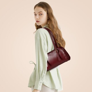 Foto 2 | Foto 2 | Bandolera Minkars Swing Bag Con Cierre Color Rojo Vino - Venta Internacional.