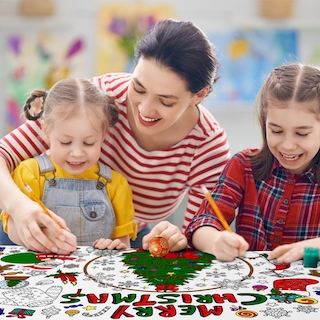 Foto 4 | Foto 4 | Mantel Para Manualidades Navideñas Speringeen Para Niños 72 X 35 Pulgadas - Venta Internacional.