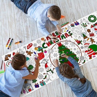 Foto 6 | Foto 6 | Mantel Para Manualidades Navideñas Speringeen Para Niños 72 X 35 Pulgadas - Venta Internacional.