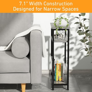 Foto 5 | Foto 5 | Mesa Auxiliar Thumeye 7.1 Estrecha De 3 Niveles Con Revistero Gris - Venta Internacional.