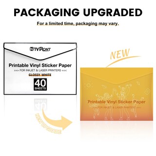 Foto 2 | Foto 2 | Vinilo Imprimible Htvront Para Impresora Láser Y De Inyección De Tinta 40 Unidades - Venta Internacional.