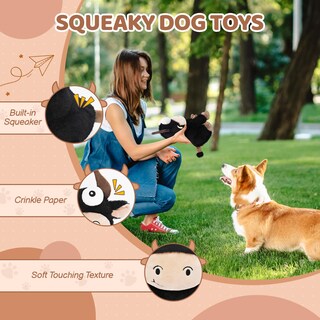 Foto 3 | Foto 3 | Juguete De Peluche Wintour Puppy Squeaky Teething Para Perros Pequeños Y Medianos - Venta Internacional.