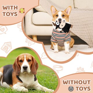 Foto 5 | Foto 5 | Juguete De Peluche Wintour Puppy Squeaky Teething Para Perros Pequeños Y Medianos - Venta Internacional.