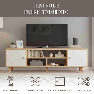 Foto 2 | Foto 2 | Mueble Mesa Para TV ELLY Minimalista Nórdico Cajones y Repisas