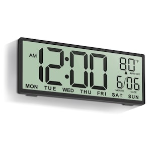 Foto 1 | Foto 1 | Reloj De Pared Jall Con Pantalla Lcd Digital Grande De 14 5 Pulgadas Con Batería - Venta Internacional.
