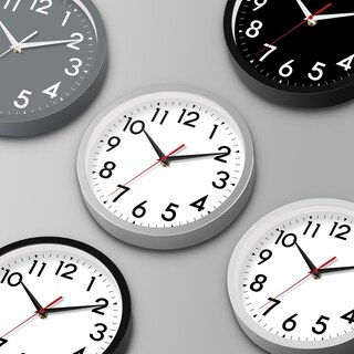 Foto 2 | Foto 2 | Reloj De Pared Daxsmy Grande De 14 Pulgadas Funciona Con Pilas Plateado - Venta Internacional.