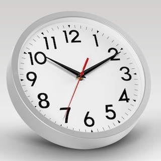 Foto 3 | Foto 3 | Reloj De Pared Daxsmy Grande De 14 Pulgadas Funciona Con Pilas Plateado - Venta Internacional.