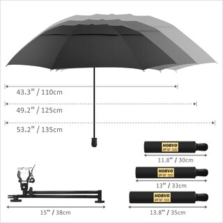 Foto 3 | Foto 3 | Paraguas De Golf Hobvo Upf 50+ Con Pinza Ajustable Para Silla - Venta Internacional.