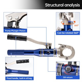 Foto 6 | Foto 6 | Herramienta Hidráulica para Prensar Tubos de Cobre Ibosad GC-1 6 Ton - Venta Internacional
