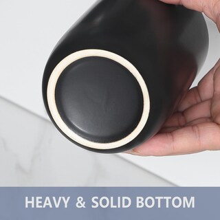 Foto 5 | Foto 5 | Juego de Soportes para Cepillos de Dientes Bsdisp Cerámica Negra Mate 2 Tazas - Venta Internacional