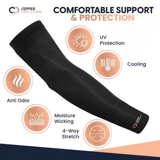 Foto 4 | Foto 4 | Manguito De Compresión De Cobre Con Infusión De Cobre Negro M - Venta Internacional.