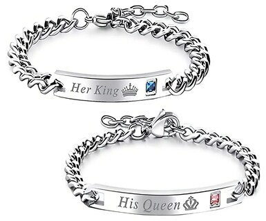 Foto 1 | Foto 1 | Juego de Pulseras Xtellar Acero Inoxidable para Enamorados 1 Par