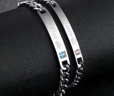 Foto 2 | Foto 2 | Juego de Pulseras Xtellar Acero Inoxidable para Enamorados 1 Par
