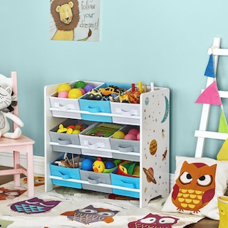 Foto 1 | Foto 1 | Estantería Infantil SongmicsHome con 9 Cajas de Tela