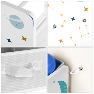 Foto 3 | Foto 3 | Estantería Infantil SongmicsHome con 9 Cajas de Tela