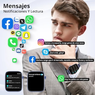 Foto 5 | Foto 5 | Smartwatch Lab.G Azul Marino