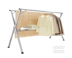 Tendedero Extensible De Pie 143-238 Cm Plegable Independiente Para Interiores Y Exteriores