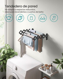 Foto 3 | Foto 3 | Tendedero de Pared Songmics Home Tipo Acordeón
