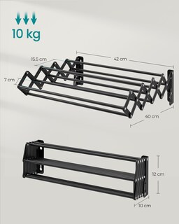 Foto 7 | Foto 7 | Tendedero de Pared Songmics Home Tipo Acordeón