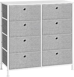 Cómoda De Tela Con 8 Cajones De Tela Estructura De Metal Organizador Para Armario Dormitorio