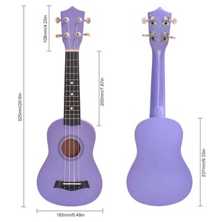 Foto 3 | Foto 3 | Ukelele Soprano Not Home 21 Pulgadas Paquete De Madera De Tilo Para Principiantes Color Morado - Venta Internacional.