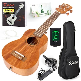 Foto 1 | Foto 1 | Ukelele Kmise Soprano Professional Caoba 53 Cm Con Kit De Inicio - Venta Internacional.